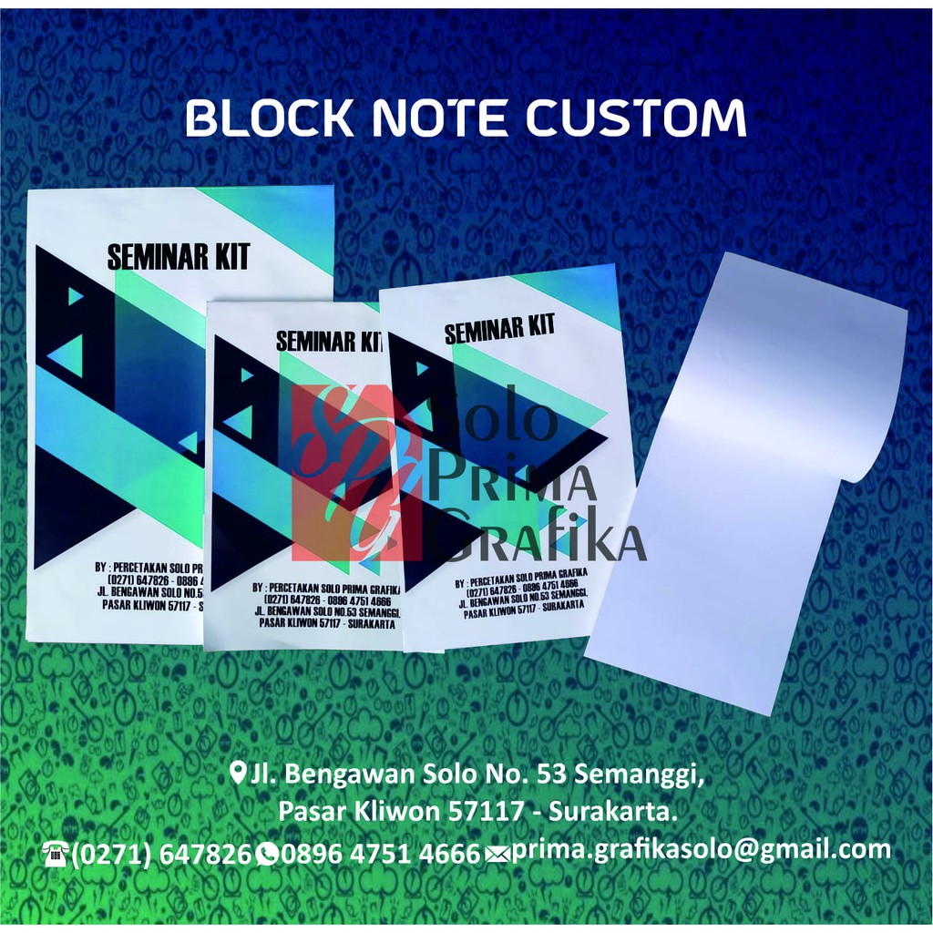 

Blocknote / Note / Notes Seminar Meeting Murah / FREE DESAIN