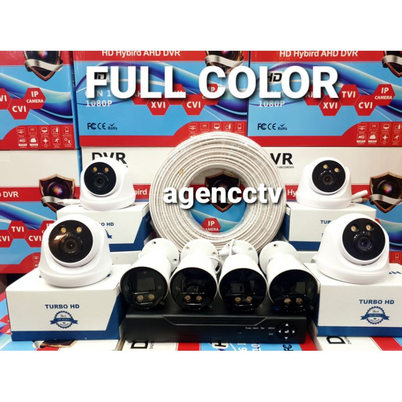 PAKET CCTV COLORVU AUDIO 8 CHANNEL 8 KAMERA LENSA 5MP 1080P IR SONY XMORE TURBO HD