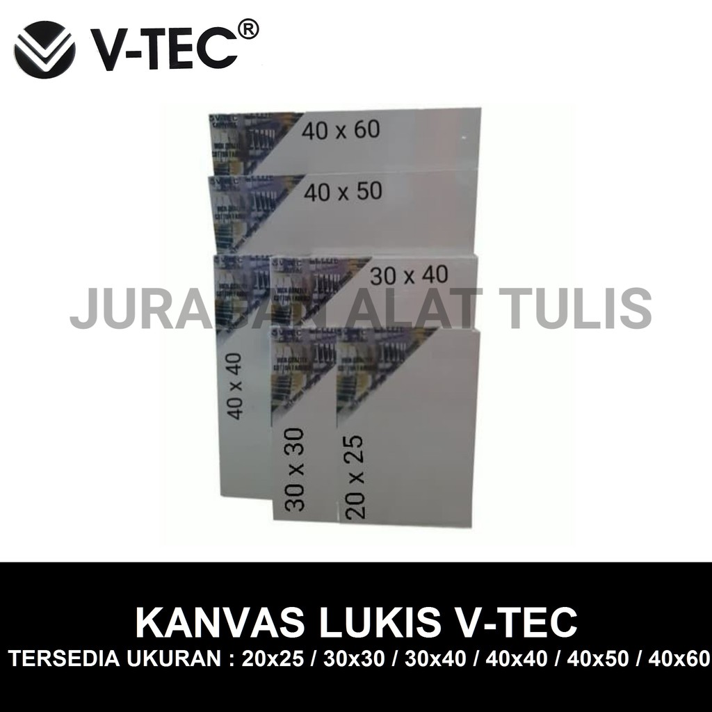 

KANVAS LUKIS V-TECH UK 20x25 20x30 25x35 30x30 30x40 40x40 40x50 40x60