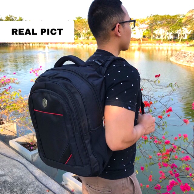 Tas Ransel Laptop Polo Global 18 Inch Pria Wanita