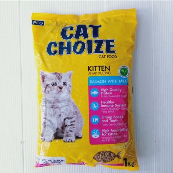 Cat Choize Kitten 1kg Makanan Anak Kucing Tuna With Milk Salmon With Milk Kering Paling Murah