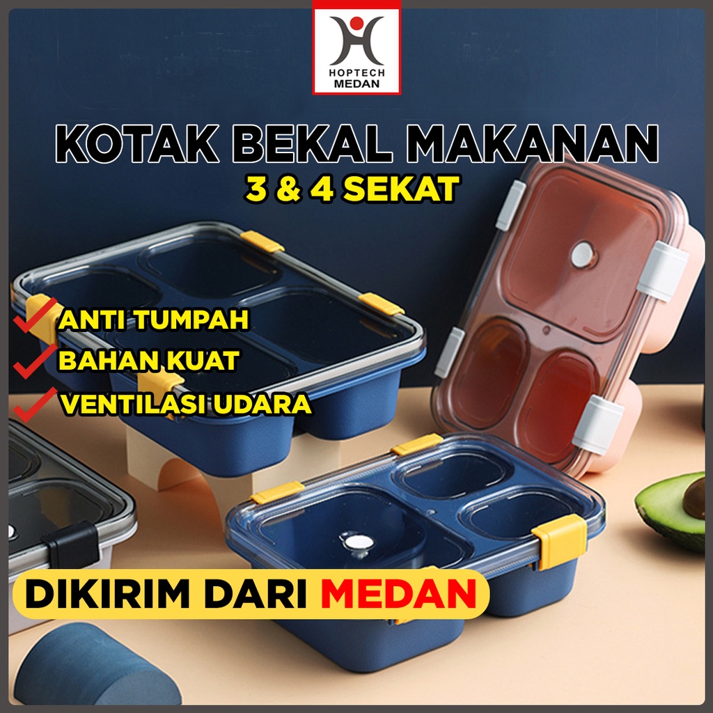 Kotak Bekal Bersekat | Lunch Box | BPA Free | Anti Bocor KOTAK BEKAL