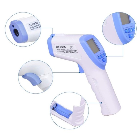 Thermometer Infrared Digital No Contact Thermometer Thermogun DT-8836