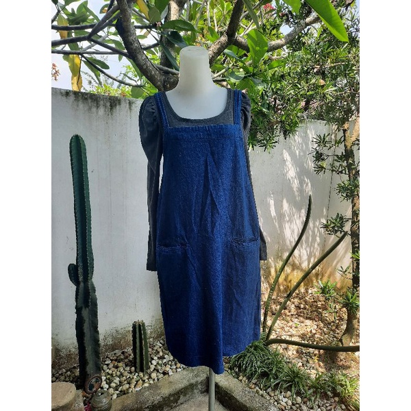 Preloved Second Bekas Overall Dress Baju Kodok Jeans Clizy
