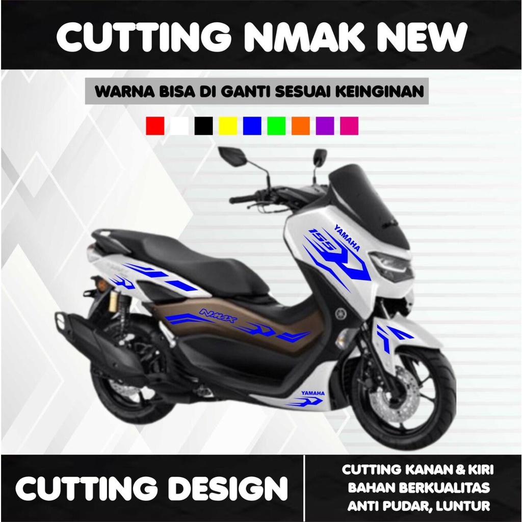 CUTTING STICKER NMAX NEW STRIPING NMAX BARU STIKER VARIASI NMAX 2022