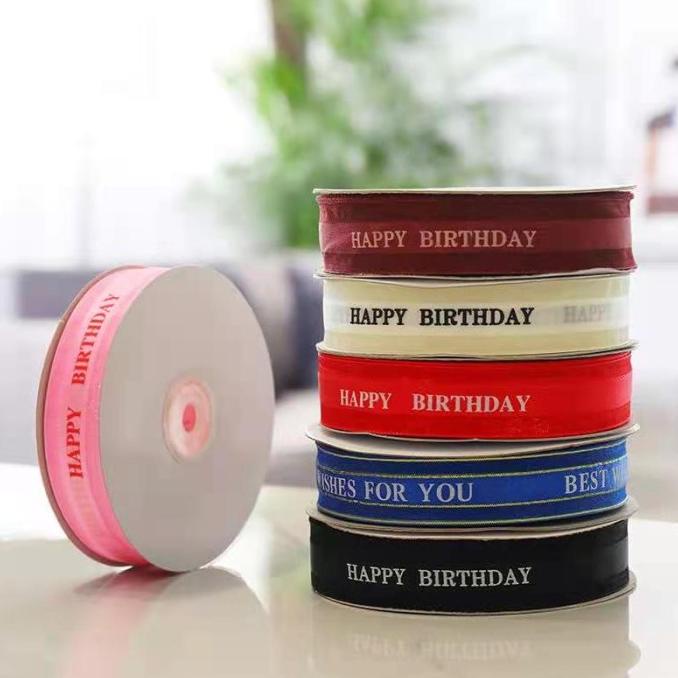 

Best Product!!! Korean Pita Lace/Pita Kado/Pita Kain "Happy Birthday" (Per Roll) - Paling Dicari