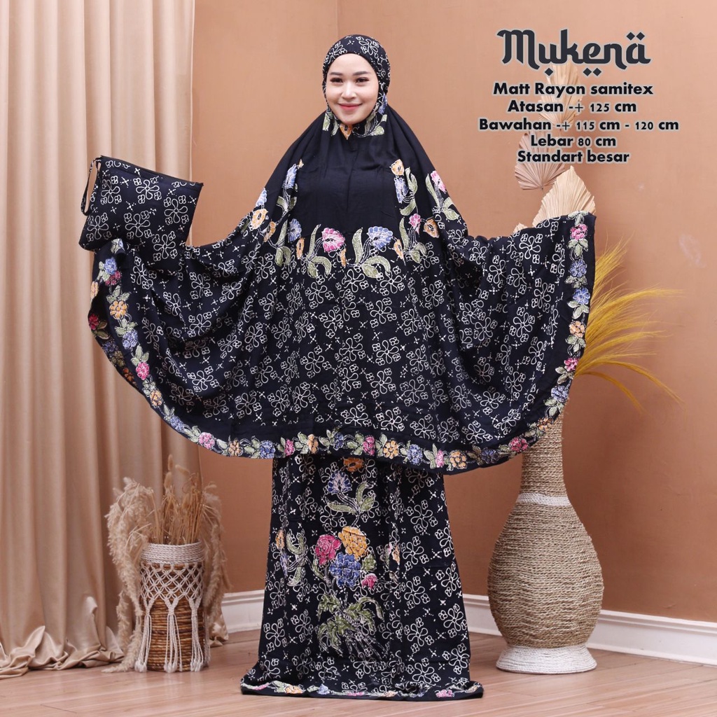 MUKENA BATIK CAP PEKALONGAN MUKENA DEWASA SIZE JUMBO