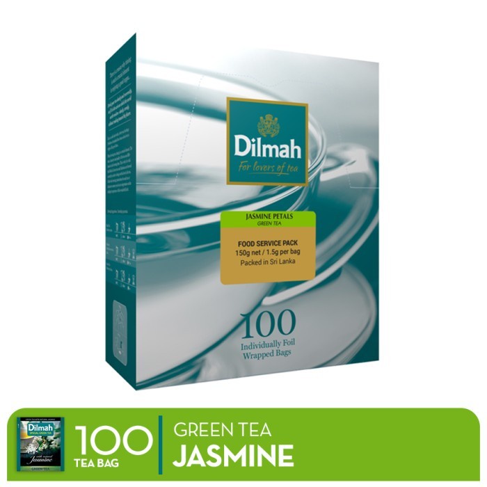 

(BISA COD) Dilmah Jasmine Green Tea [Kemasan Foil Envelope 100s] - Teh Celup