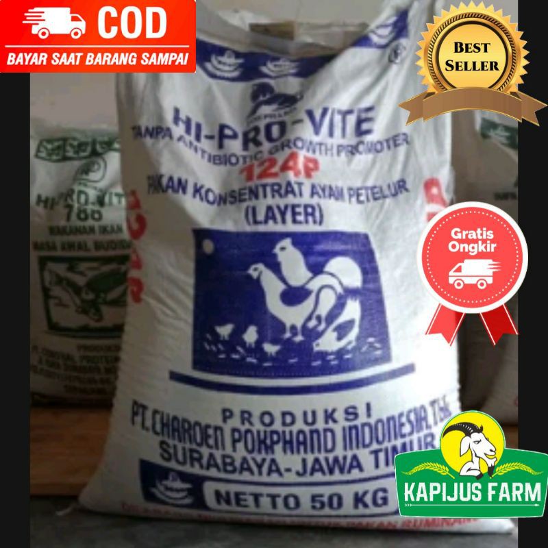 Konsentrat Ayam Petelur 124P// Voer Ayam Petelur 124P // Pur Ayam Petelur 1Kg /