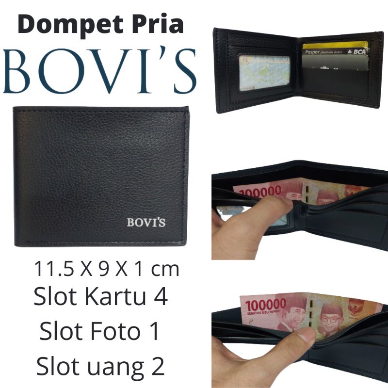 Dompet Pria Original Bovis Model Keren Terbaru Harga Murah Terjangkau Kulit Sintetis Premium