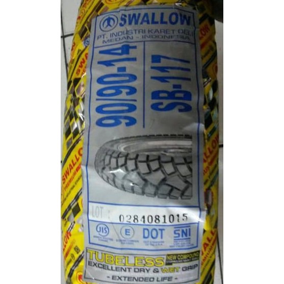 ban luar swallow 90/90-14 sb-117 street enduro tubeless