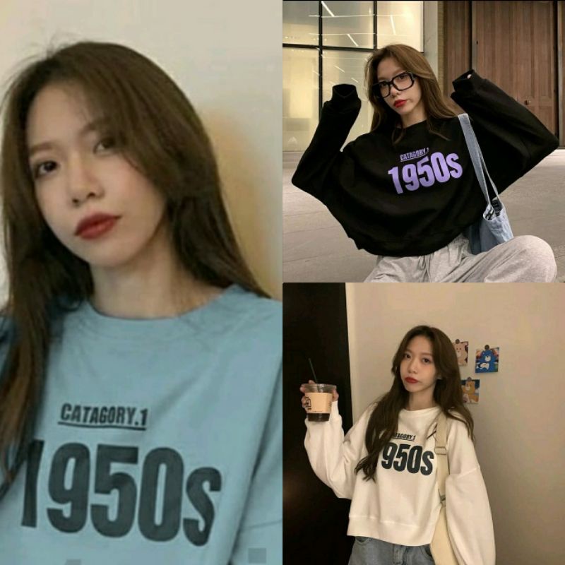 crop wanita terkini / SWEATER CROP 1950S