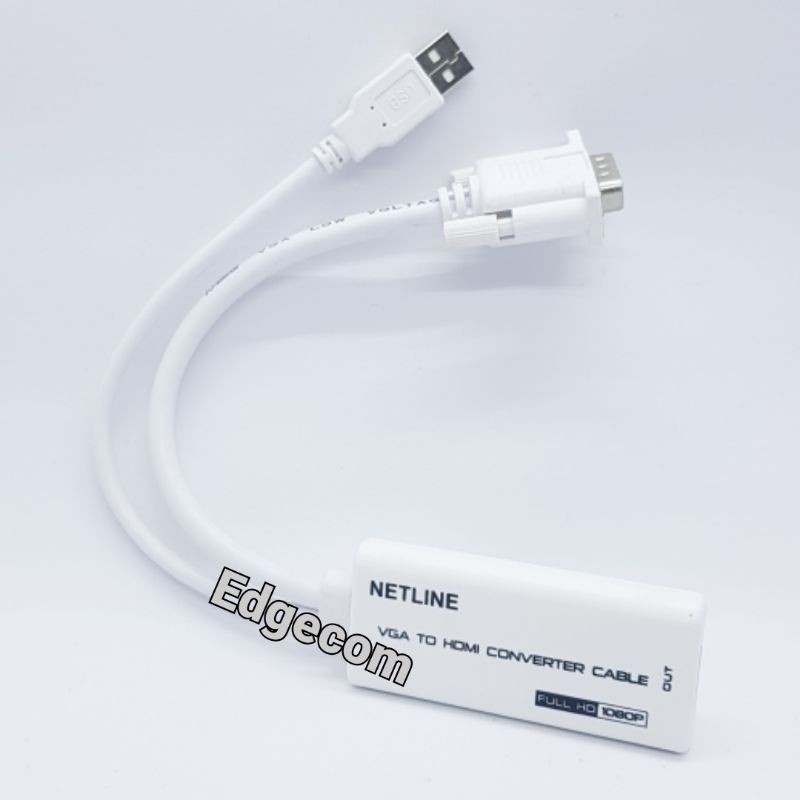 Kabel Konverter VGA to HDMI with Audio NETLINE