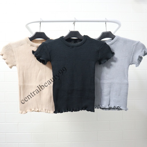 Kaos Atasan Kriwil / Atasan Crop Top / Atasan Crop Top Rajut