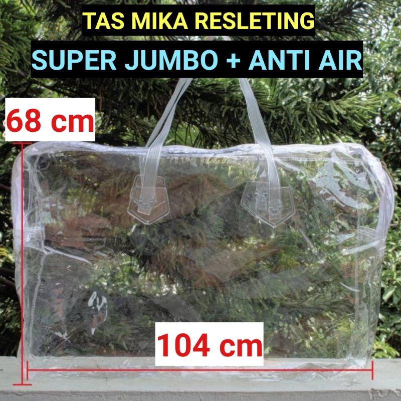 SS3 Tas Mika SUPER JUMBO + Resleting | Wadah Kasur Lipat Ranjang Bayi | Bungkus Bedcover Travel Bag Traveling | Tenpat Selimut Bantal Guling