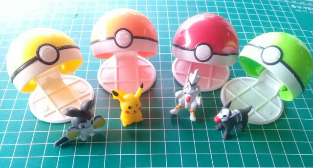 [Obral Murah] Pokemon Ball / Bola Pokemon / Pokeball 8cm/7cm/5cm/4 cm (Bisa untuk Tempat Aksesoris)