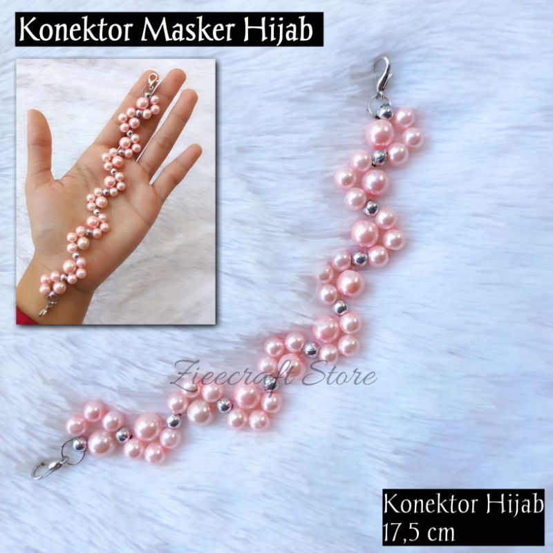 Konektor Masker Mutiara Lengkung