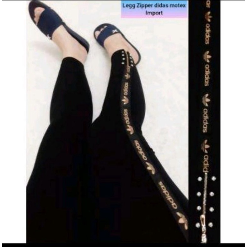 NEW LEGGING IMPORT ZIPPER DDS MOTE/LEGGING MURAH