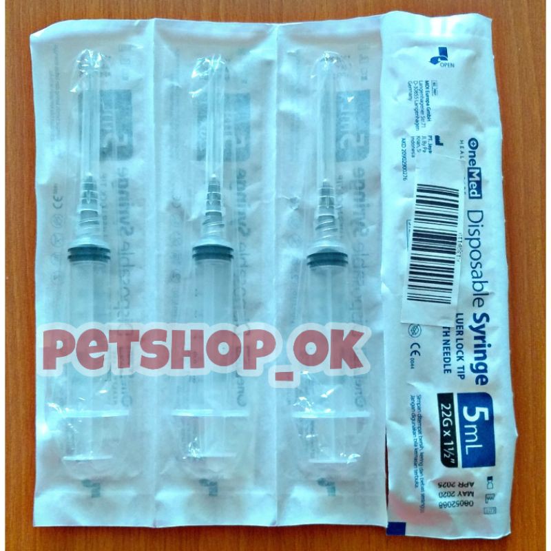 Suntikan 1ml &amp; 3ml &amp; 5ml / pipet untuk hewan