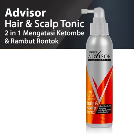 MAKARIZO Advisor Anti Hair Fall &amp; Scalp Tonic 145mL / 240ml | Rambut Rontok Ketombe