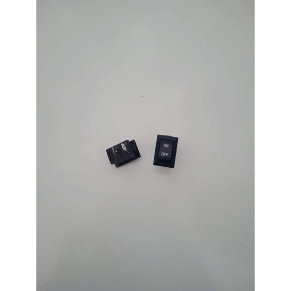 Saklar Rocker Switch 2 Pin Hitam On Off Kecil Non Lampu