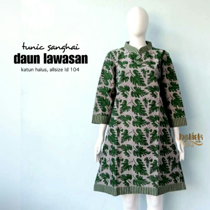 TUNIK Batik Daun Lawasan