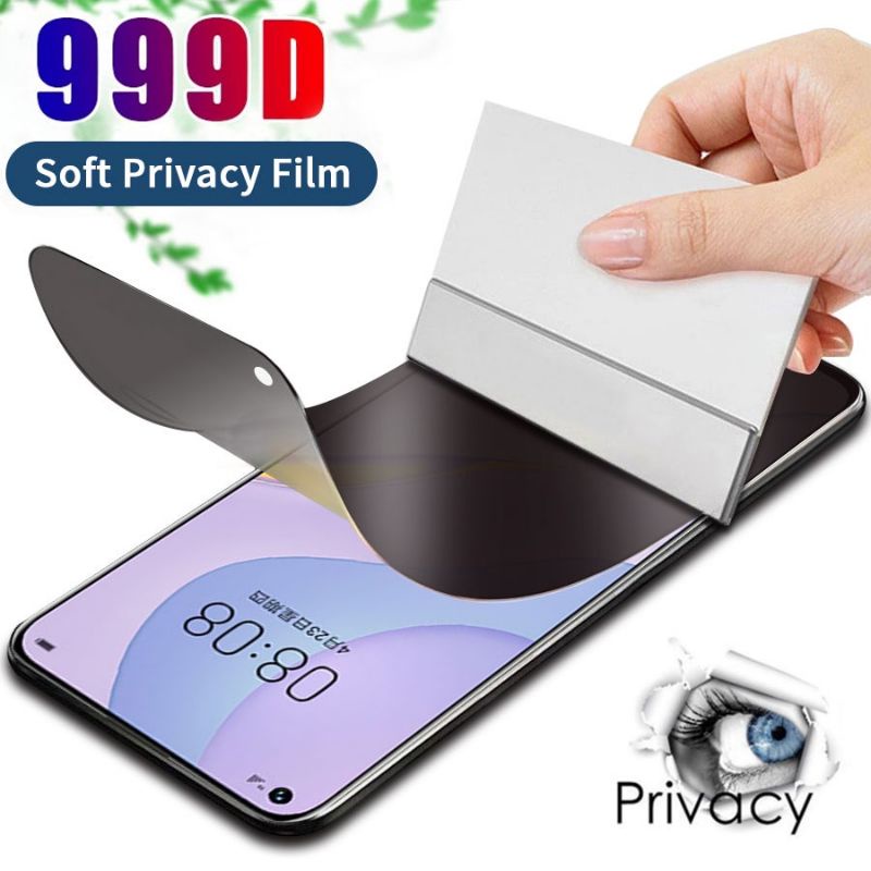 Reno 7 5G / Reno 7 Z 5G / Reno 7 4G Anti Gores Hydrogel Spy Privacy Screen Guard Protector Plastik Jelly Lentur Tidak Bisa Buka Kunci Layar Depan Reno7 Series