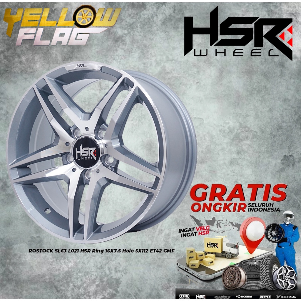 Velg Mobil Mercedes Ring 16 Hsr ROSTOCK Ring 16x7,5 Lobang Baut 5x112