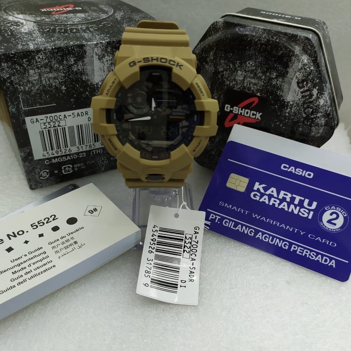 Jam Tangan Pria Casio G-Shock  GA-700CA-5ADR Original