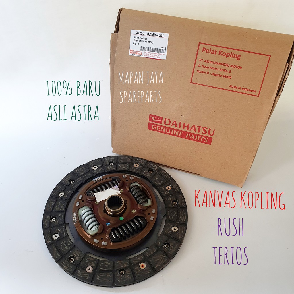 ORI KANVAS KOPLING SET KOMPLIT - RUSH / TERIOS / AVANZA 1500