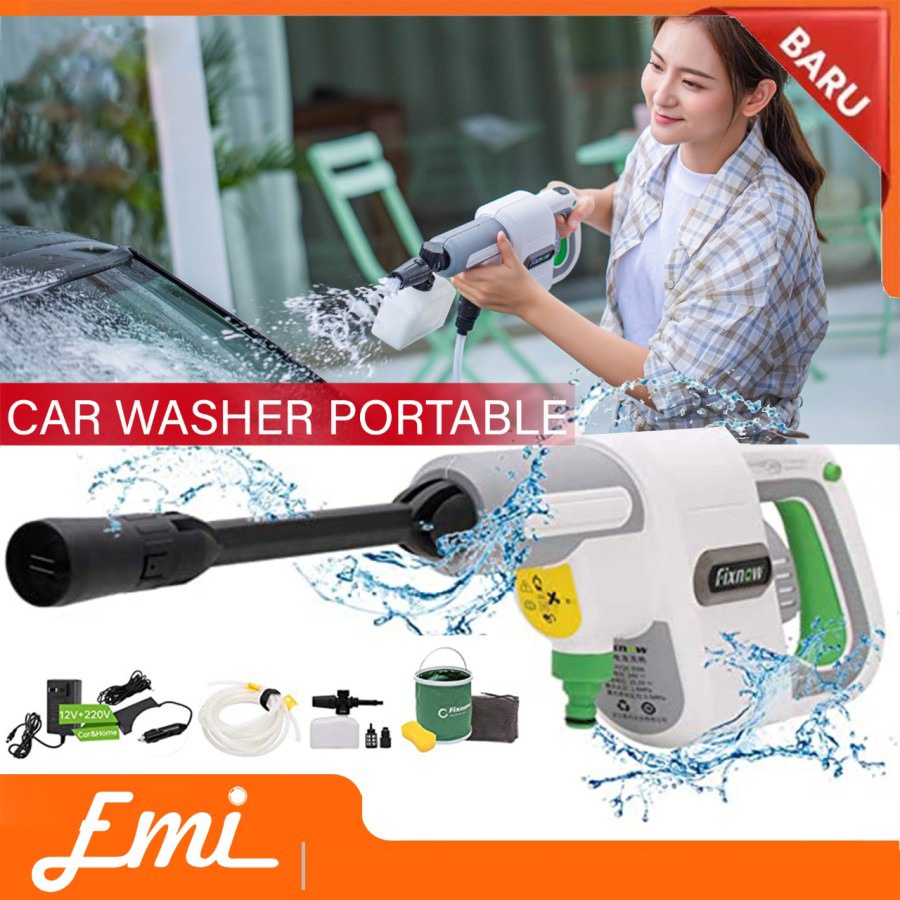 FIXNOW CAR WASHER HANDHELD PORTABLE - Mesin Semprot Cuci Mobil