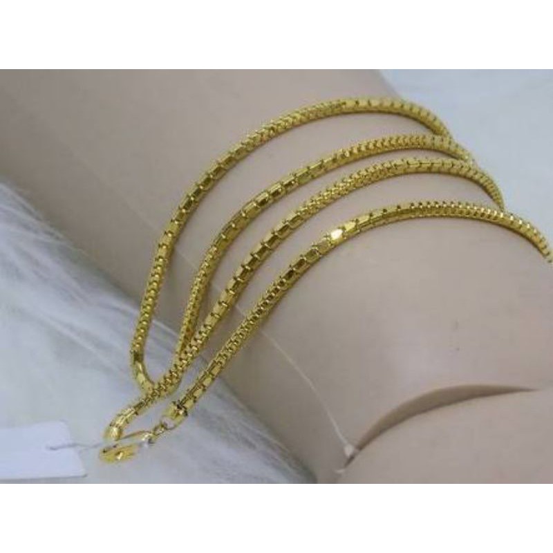 Kalung milano emas muda asli berat 3 grm