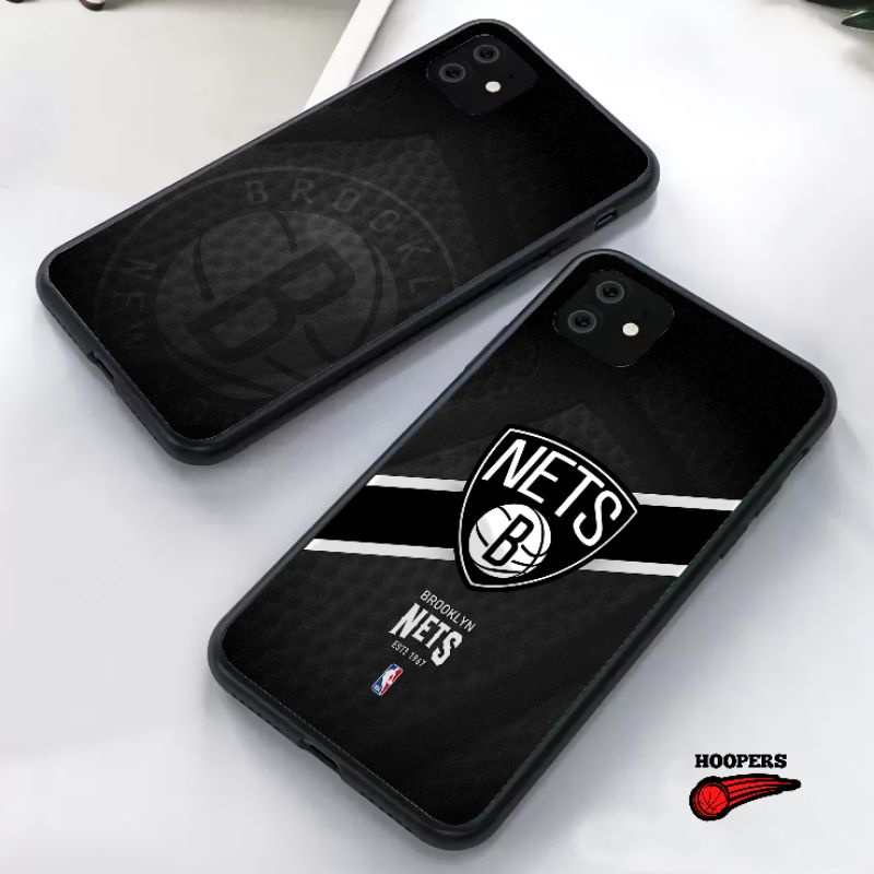 Glass Case NBA Brooklyn Nets Iphone Samsung Xiaomi Redmi Oppo Vivo Huawei LG Google Pixel Infinix