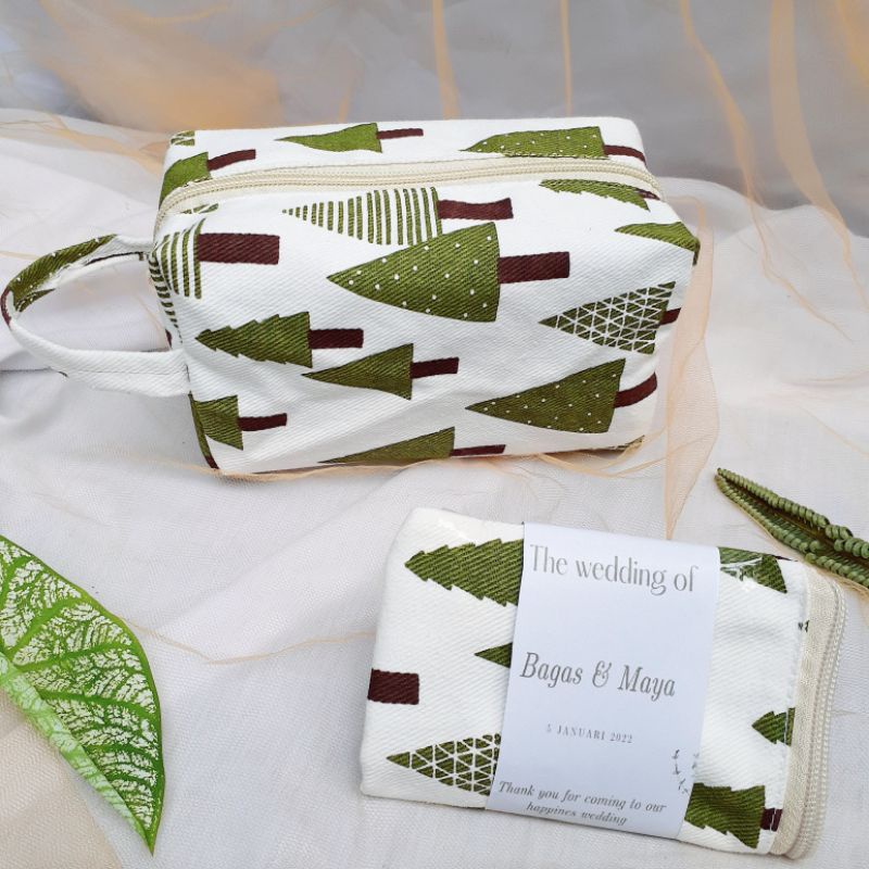 POUCH KANVAS BOXY 22x12x8