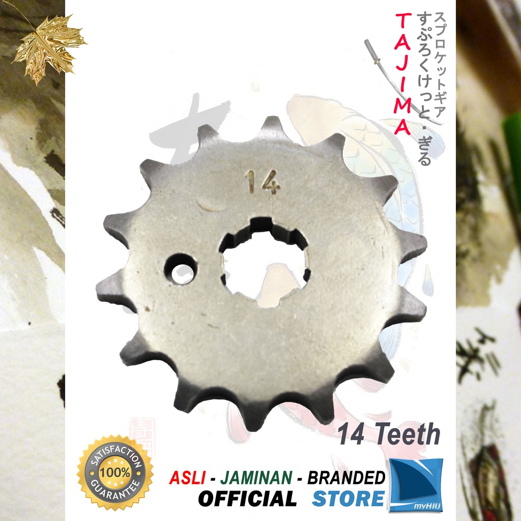 Gigi Tarik 13T ~ 15T YAMAHA Vega ZR Gir Depan - Front Sprocket Gear TAJIMA