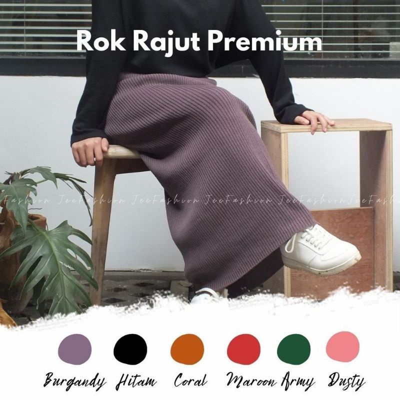 ROK SPAN RAJUT - ROK PREMIUM RAJUT - SPAN ROK - ROK WANITA RAJUT