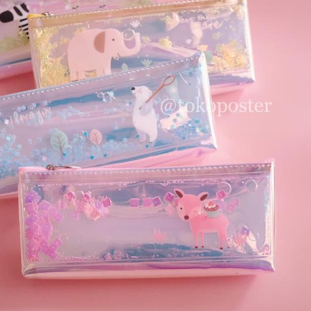 

GROSIR Tempat pensil Sekolah Pencil case tas makeup kosmetik pouch gift ✬