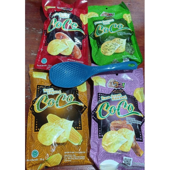 Snack Coco 35gr all variant isi 10 free spatula