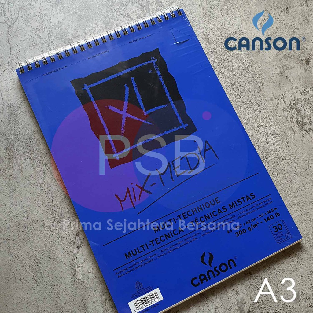 

CANSON XL Mixmedia A3 / Buku Gambar / Buku Sketsa