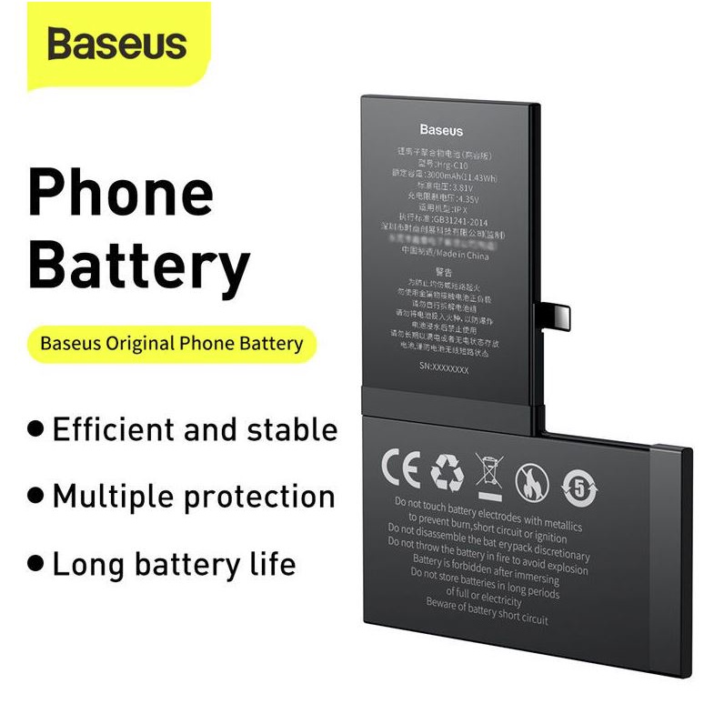 Baterai Baseus Iphone x Baseus Battery For iPhone X / XS / XR / XS Max