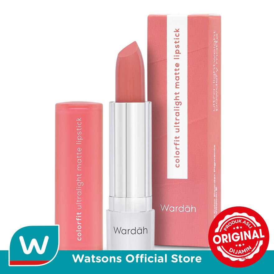 Wardah Colorfit Ultralight Matte Lipstick 02 Summer Peach 3.6g