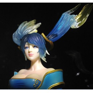 LOL League Of Legends SEX Bosom Blue Sona Buvelle Figure ...