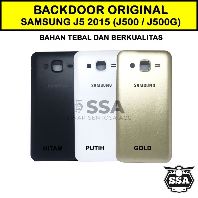 Backdoor Original Samsung J5 2015 J500 J500G J5 Lama Back Cover Tutup Baterai Belakang Kualitas ORI HP AWET