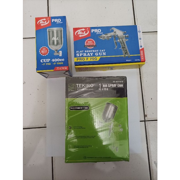 TEKIRO Spray gun F 75G Tabung atas  / alat semprot cat berkualitas