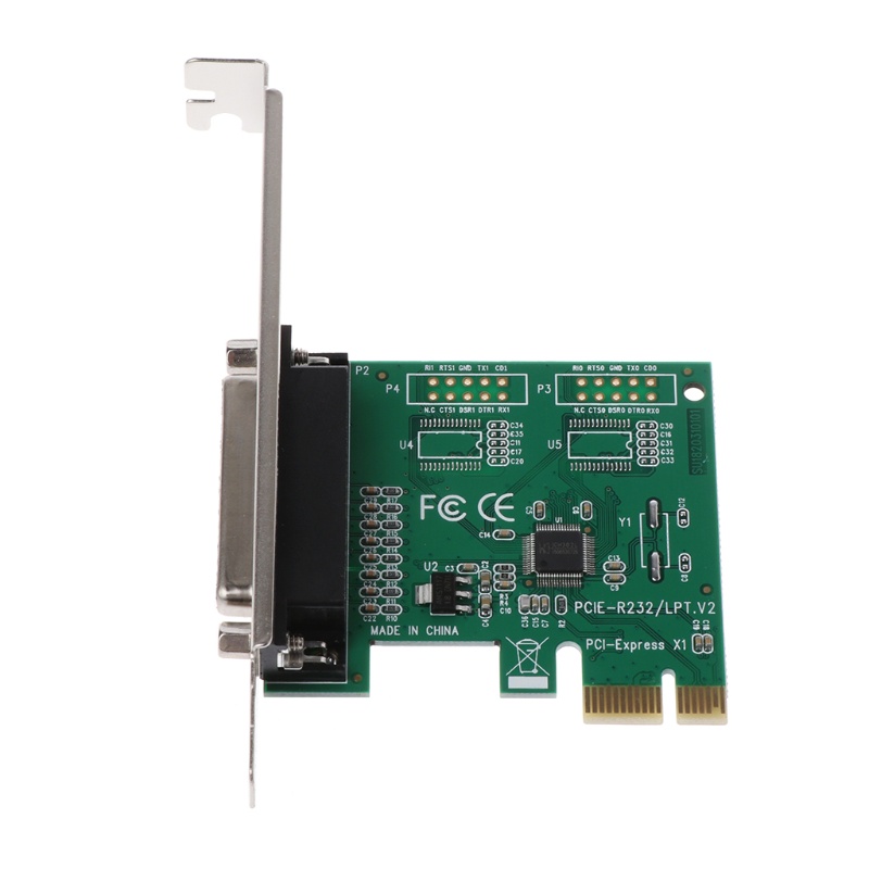 Btsg High Quality Paralel Port DB25 25Pin Pcie Riser Card LPT Printer Ke PCI-E