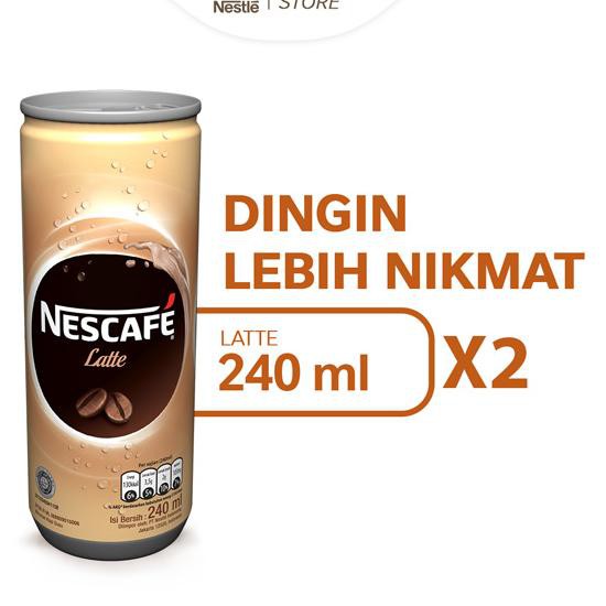 

Bagus Dipakai ✻ NESCAFE Minuman Kopi Susu Kopi Kaleng Latte 240 ml x 2 pcs++