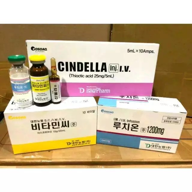 CINDELLA 600mg 00mg ORIGINAL INFUS Whitening Box Injeksi Whitening Infus Putih
