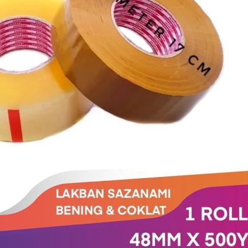 

◊ sazanami OPP 48mm x 500Y Lakban JUMBO - Bening ✥