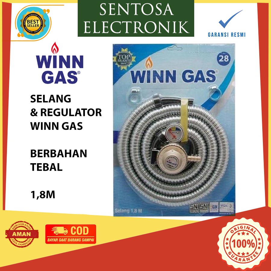 Selang Regulator Winn Gas - Silver