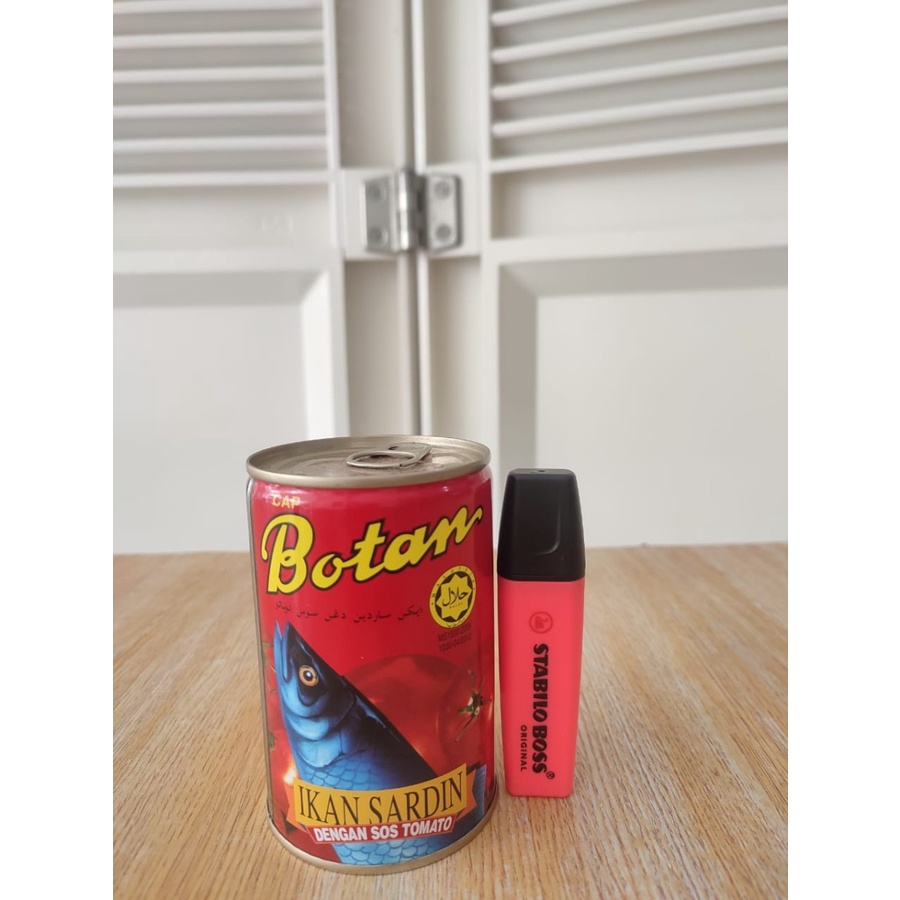 

Botan Ikan Sarden Malaysia Kaleng 155gr dan 425 gr - 155 gr